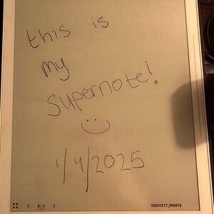 Super note A5X, white, Lamy EMR pen  
Case was bought on Etsy.